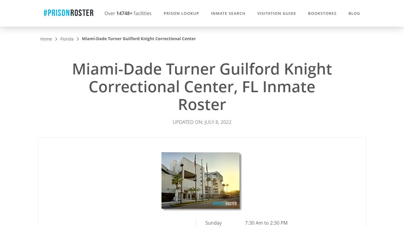 Miami-Dade Turner Guilford Knight ... - Inmate Locator